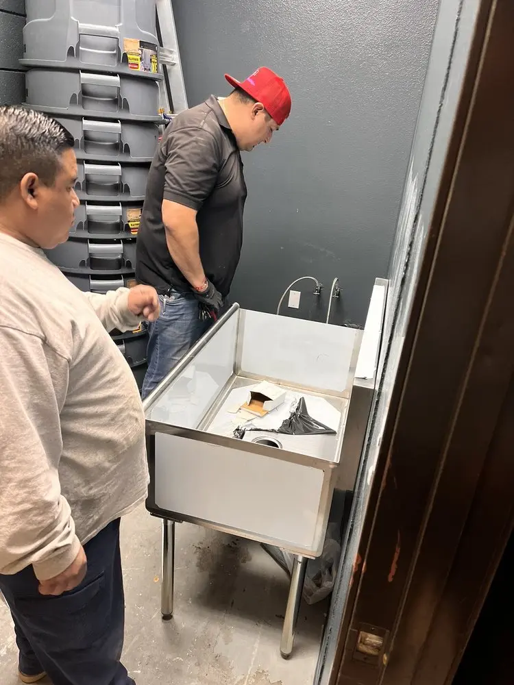 Commercial plumbing and sink installation in Topton